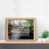 ドアが閉まるとポスターが開く引用文 ポスター