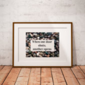 ドアが閉まると別のドアが開く引用文 ポスター