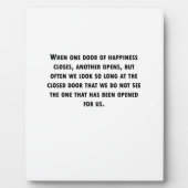 ドアが閉まると フォトプラーク (正面)