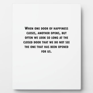 ドアが閉まると フォトプラーク