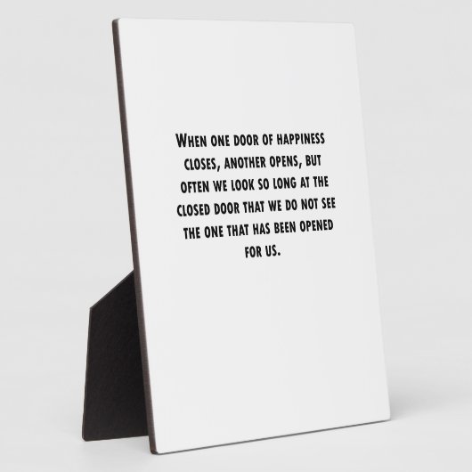 ドアが閉まると フォトプラーク (側面)