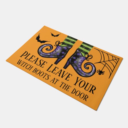 ドアであなたの魔法使いのブーツを残して下さい ドアマット (アングル)