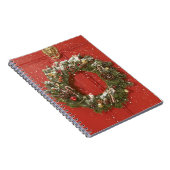 ドアでつるすクリスマスのリース ノートブック (右側)