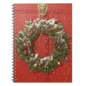 ドアでつるすクリスマスのリース ノートブック (正面)