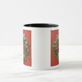 ドアでつるすクリスマスのリース マグカップ (中央)