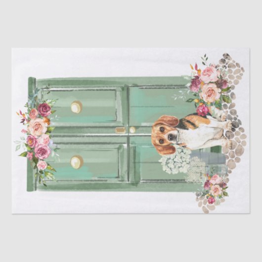 ドアでビーグル 薄葉紙 (正面)