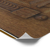 ドアに立ってノックするドアポスター ポスター (角)