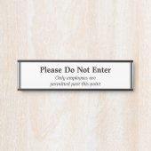 ドアのサインを入力しないでクリーニング サインプレート (正面)