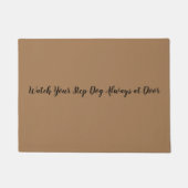 ドアのドアマットであなたのステップ犬を常に見て下さい ドアマット (正面)