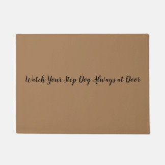ドアのドアマットであなたのステップ犬を常に見て下さい ドアマット