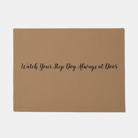ドアのドアマットであなたのステップ犬を常に見て下さい ドアマット (正面)