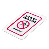 ドアのノックの標識なし マグネット (左側)