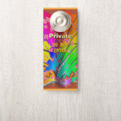 ドアのハンガーに入らないプライベート ドアノブサイン (ノブ)