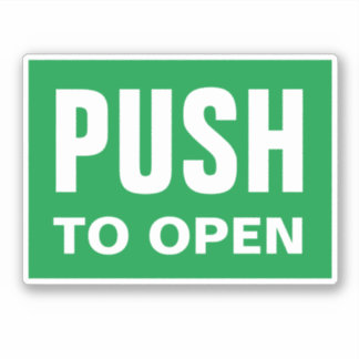 ドアのビニールのシールを開けて入り口を開く シール