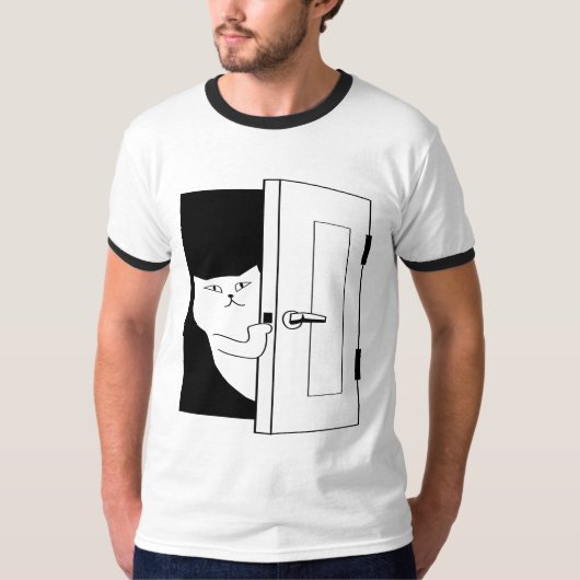 ドアのピープ音の開始 Tシャツ (正面)