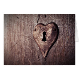 ドアのロマンチックなカスタムの素朴なハート形ロック