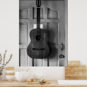 ドアの上のギター ポスター (キッチン)