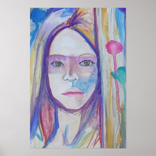 ドアの後ろの女の子 ポスター (正面)