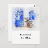 ドアの新しいアドレス案内はがき ポストカード (正面/裏面)