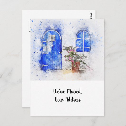 ドアの新しいアドレス案内はがき ポストカード (正面/裏面)
