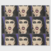 「ドアの階段絵を描の上の夜 ラッピングペーパー (フラット)