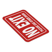 ドアのNO EXIT記号 マグネット (右側)