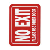 ドアのNO EXIT記号 マグネット (縦)