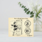 ドアはがきを破る方法 ポストカード (スタンド正面)