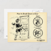 ドアはがきを破る方法 ポストカード (正面/裏面)