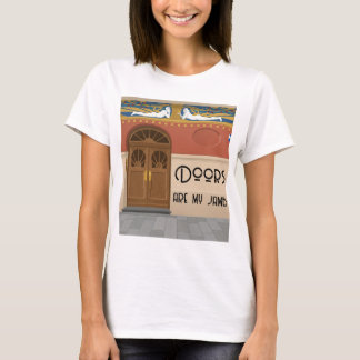 ドアは私のジャム | カラーブロック アール・ヌーヴォー Tシャツ