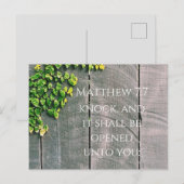 ドアをノックすれば、ドアは開く　回復祝い ポストカード (正面/裏面)