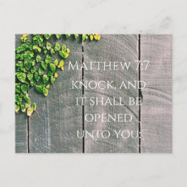ドアをノックすれば、ドアは開く　回復祝い ポストカード