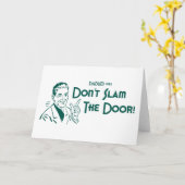 ドアをバタンと閉めるな!(ダダイズム#152) カード (黄色い花)