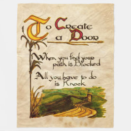 ドアを作成するには フリースブランケット