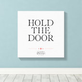 ドアを押さえる キャンバスプリント (インサイチュ (ウッドフロア))