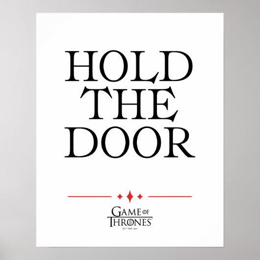 ドアを押さえる ポスター (正面)