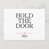 ドアを押さえる ポストカード (正面)