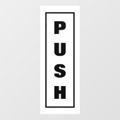 ドアを押すサイン ウィンドウサイン (シート)