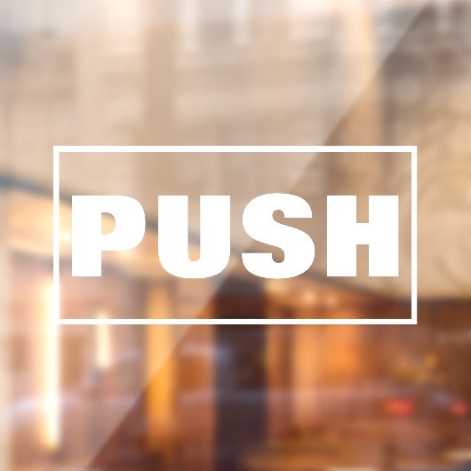 ドアを押すサイン ウィンドウサイン (シート2)