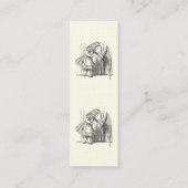 ドアを捜しているテンプレートアリス スキニー名刺 (裏面)