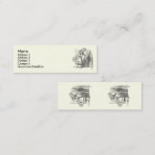 ドアを捜しているテンプレートアリス スキニー名刺 (正面/裏面)