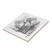 ドアを捜す不思議の国のヴィンテージアリス タイル (側面)