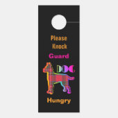 ドアを閉めてください / ノックしてください / 番犬中 ドアノブサイン (裏面)