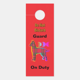 ドアを閉めてください / ノックしてください / 番犬任務 赤 ドアノブサイン