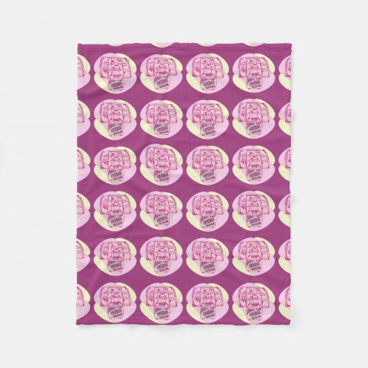 ドアを閉める フリースブランケット (正面)