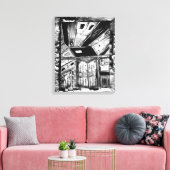 ドアを開く キャンバスプリント (インサイチュ (リビング))