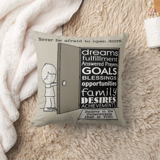 ドアを開く クッション (ブランケット)