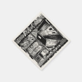 ドアを開く スタンダードカクテルナプキン (角)