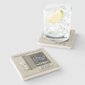 ドアを開く ストーンコースター (横)