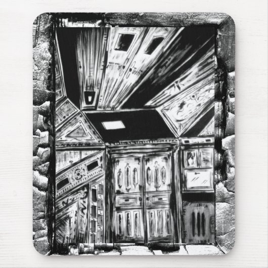 ドアを開く マウスパッド (正面)